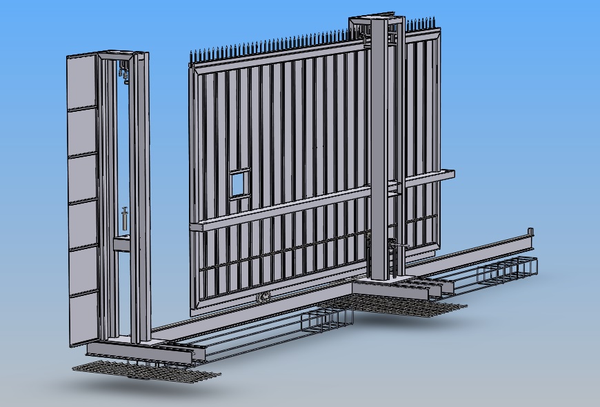 . BÜYÜKELÇİLİK VEYA KONSOLOSLUK İÇİN BR7 KURŞUN GEÇİRMEZ BALİSTİK KORUMALI KAYAR SÜRGÜLÜ KAPI h450*400*25cm ( 19999€ )+KDV