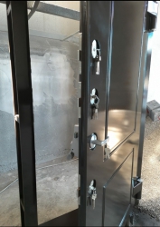 * IRAK AHŞAP KAPLAMALI TİP KURŞUN GEÇİRMEZ KASA ODA KAPISI DIŞ ÖLÇÜSÜ 205,4*106,3*20CM İÇ ÖLÇÜSÜ 190*90*20CM 400KĞ ( 3999€ )+KDV ADRESE TESLİM