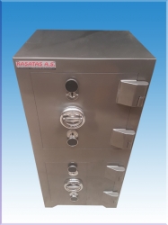 ZZZZZ" 008E2AÜK İSTANBUL TİPİ  2 ÖZEL ANAHTARLI ALT ÜST AYRI KASA MODEL YÜKSEK GÜVENLİKLİ OTOMATİK KİLİTLEME TERTİBATLI ÇELİK PARA KASASI 105*50*45CM 500KĞ ( 69.999TL )+KDV ADRESE TESLİM