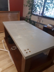 . 5 KATLI BİNAYA EŞDEĞER 60 TON YÜKE DEPREME DAYANIKLI YEMEK VE TOPLANTI  İÇTEN ÇELİK ZIRHLA BİRBİRİNE BAĞLI DEPREM MASASI  75*90*180CM 333KĞ ( 3.999€ )+KDV ADRESE TESLİM komple metaldir ahşap kapla isterseniz 1000euro+kdv fiyat farkı olur